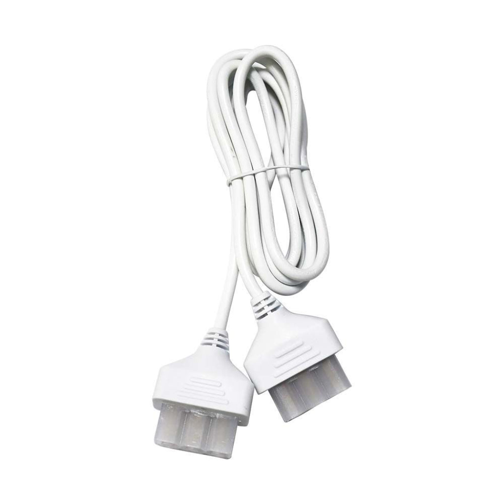 Power Cable With 2 Plugs White 2M 3*0.75MM²