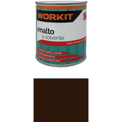 SMALTO A SOLVENTE WORKIT - MARRONE CIOCCOLATA RAL 8017 ML 750
