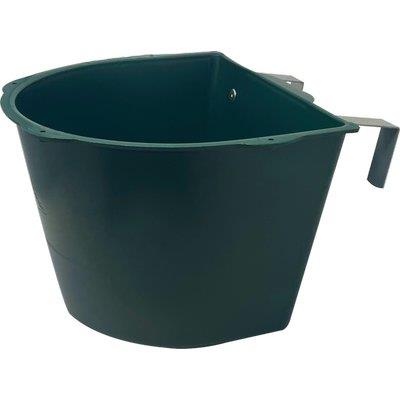 MANGIATOIA CAVALLI STACCIONATA - PLASTICA/METALLO CM 35X34 H.CM 24