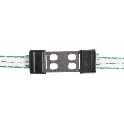 CONNETTORE FETTUCCIA ELETTRORECINZIONE AKO KERBL - ACCIAIO INOX MM 40 CF=PZ 5