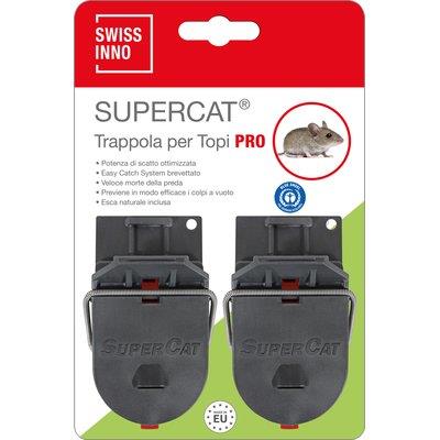 TRAPPOLA TOPI SUPERCAT PRO MINI SWISSINNO - PLASTICA CM 9 CF=PZ 2