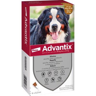 ANTIPARASSITARIO ADVANTIX CANI ELANCO - KG 40+ CF=PZ 6