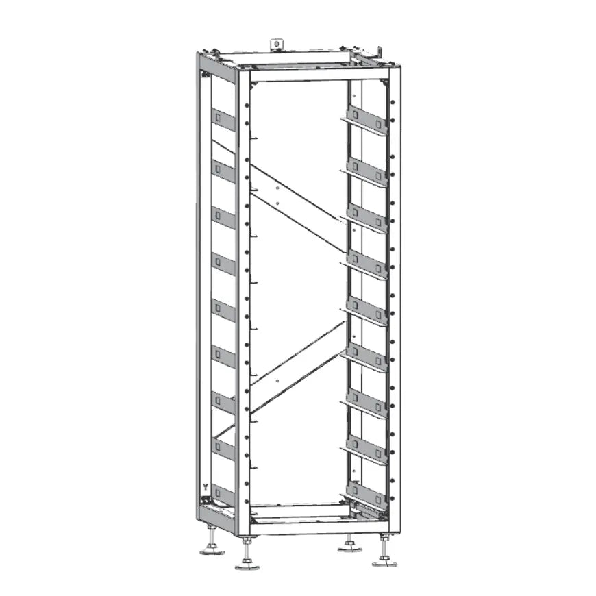 Armadio Rack Deye per 8 Moduli di Accumulo HV e BMS SKU 12347 12346