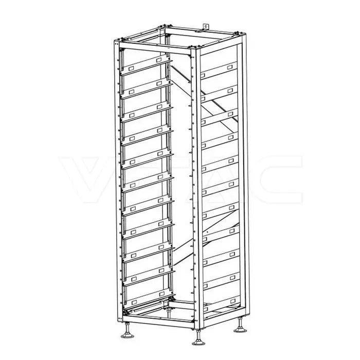 Armadio Rack Deye per Moduli di Accumulo HV e BMS SKU 12635 12636