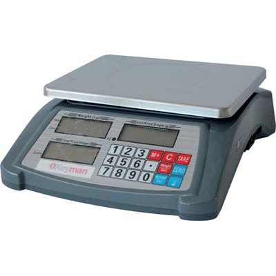 BILANCIA CONTAPEZZI DIGITALE 420155 EFFE - KG 30/GR 1 DISPLAY LCD PIATTO CM 28X20