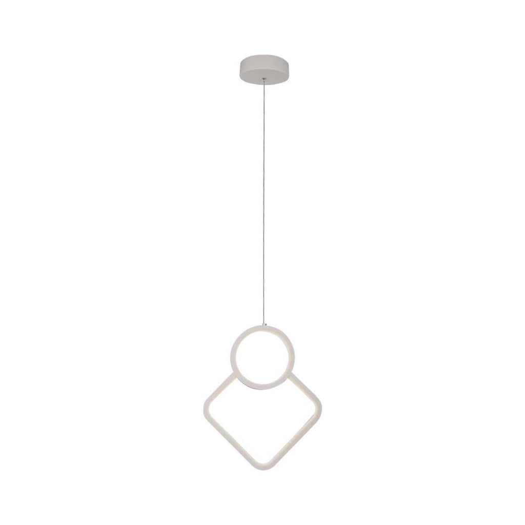 12W LED Designer Metal Hanging Lamp 280*1800MM White Body 3000K