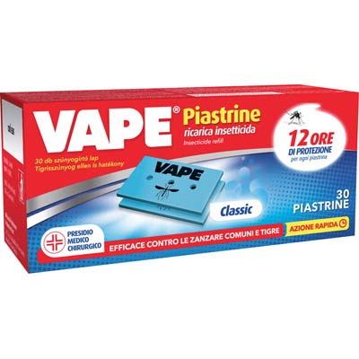 PIASTRINA ZANZARE VAPE MAT - CLASSIC CF=PZ 30