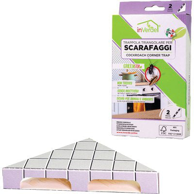 TRAPPOLA SCARAFAGGI INVERDE - ADESIVA CF=PZ 2