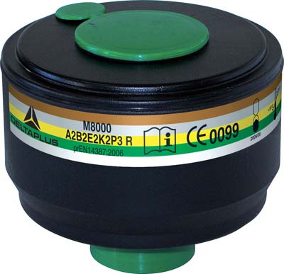 FILTRO X RESPIRATORE A MASCHERA SELECTA SEKUR - A2 B2 E2 K2 P3 R D BIOSTOP