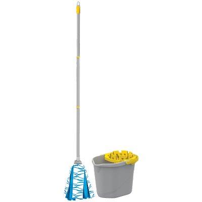 SECCHIO MOP LAVA PAVIMENTO IN SET APEX - PP LT 12 + MOP + MANICO CM 120