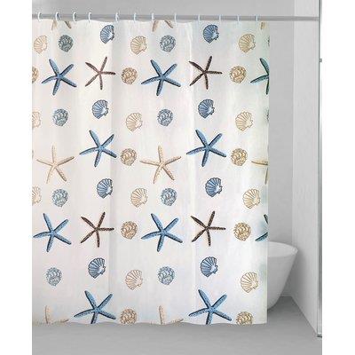 TENDA DOCCIA FONDALE - IN VINILE + ANELLI CM 120X200
