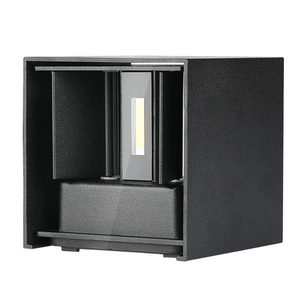 11W LED Wall Lamp with Bridgelux Chip Black 4000K Square