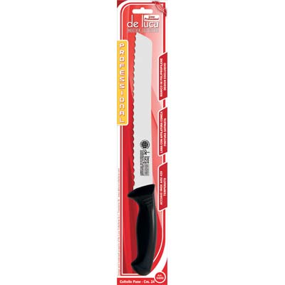 COLTELLO PANE PROFESSIONAL DE LUCA - MANICO PLT/INOX CM 24