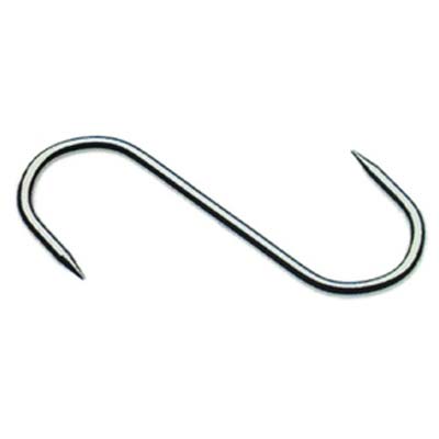 GANCIO MACELLAIO 2 PUNTE - INOX MM 140X6