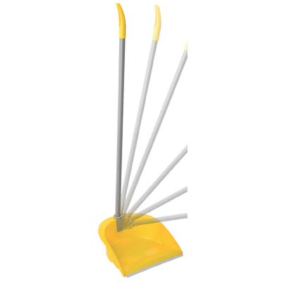 ALZA IMMONDIZIA + MANICO PLASTICA RECLINABILE APEX - CM 25 H.CM 82 + GOMMA