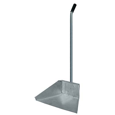 ALZA IMMONDIZIA ACCIAIO + MANICO DOMUS - ZINCATO CM 34X25 H.CM 76