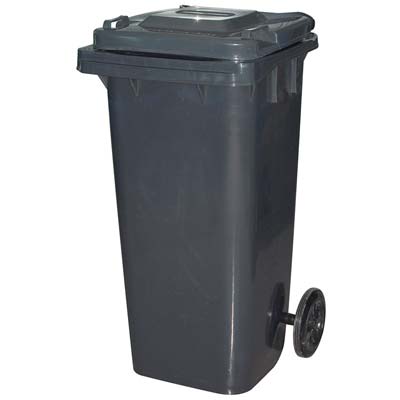 BIDONE IMMONDIZIA GREEN 120 + RUOTE ICS - GRIGIO LT 120 CM 55X50 H.CM 94