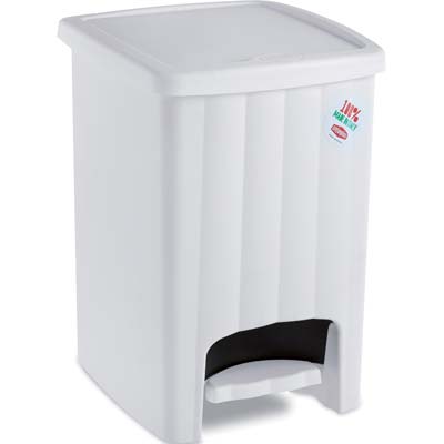 PATTUMIERA IMMONDIZIA MARGHERITA STEFANPLAST - BIANCO LT 20 CM 26X30 H.CM 39