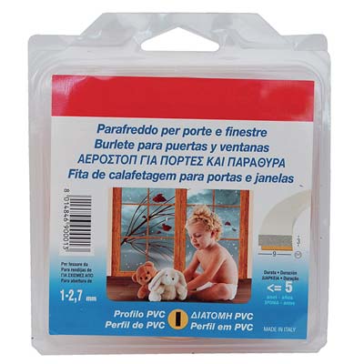 PARAFREDDO GEKO FLEX PROFILO I - PVC ESPANSO BIANCO H.MM 9 MT 6