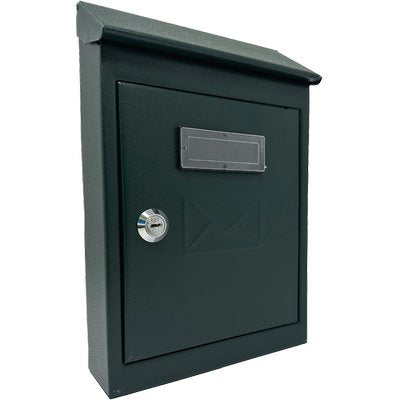 CASSETTA POSTA TRADIZIONE + CILINDRO MAXI - ACCIAIO VERN VERDE 200X60 H.300