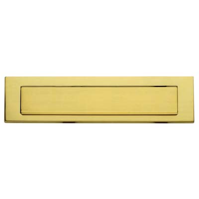 BUCALETTERE POSTA DA APPLICARE COTTALI - OTTONE LUCIDO MM 254X75