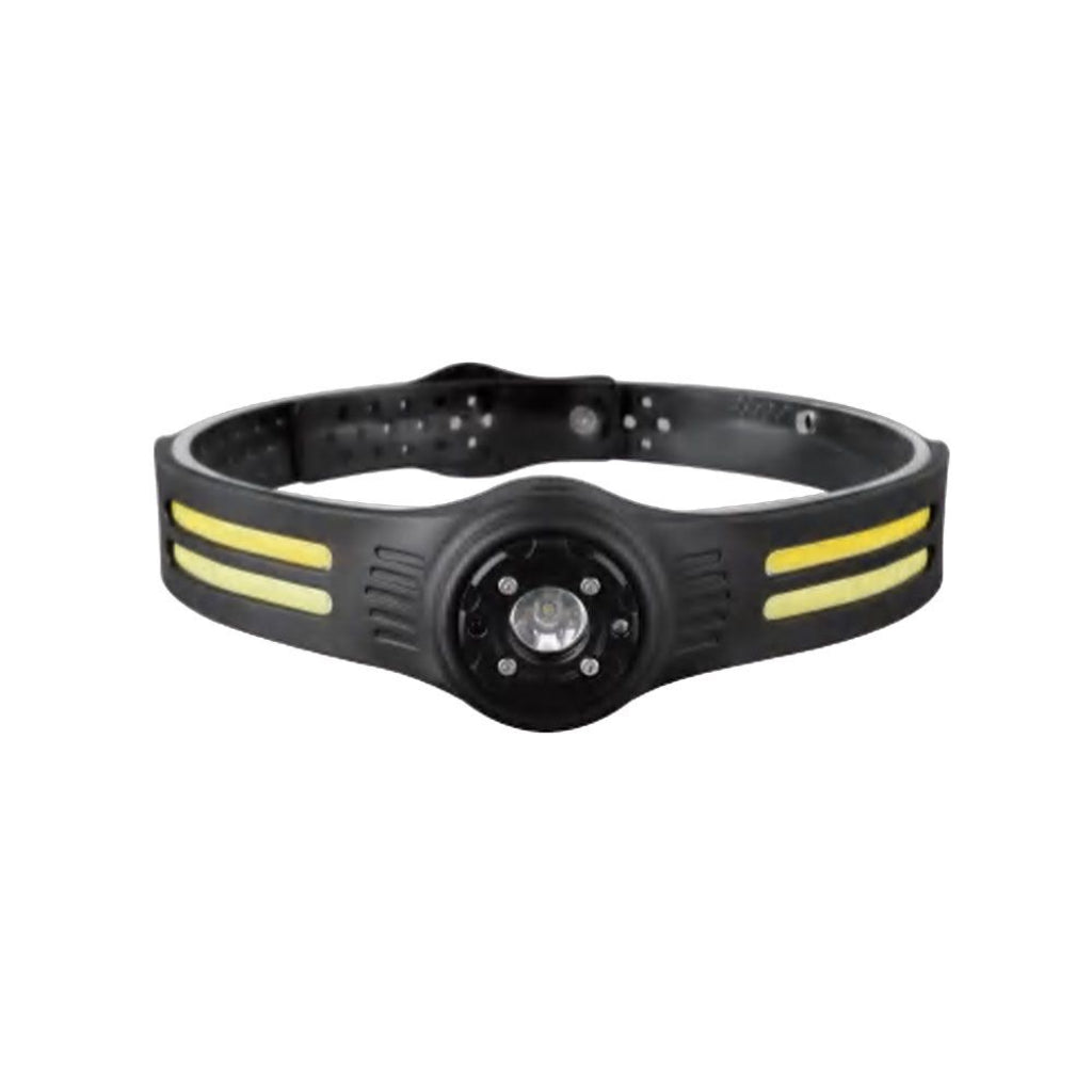 8W SMD+8W COB 470lm Front LED Torch with Silicone Belt and USB C Rechargeable Battery IP43