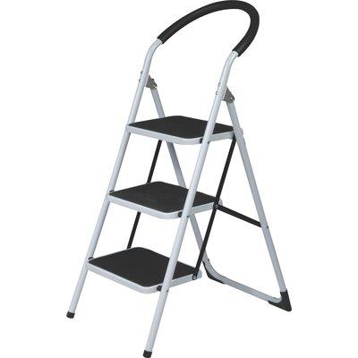 SGABELLO JAFAR DOMUS - ACCIAIO VERNICIATO GRADINI 3 H.MM 729