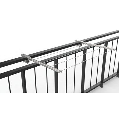 STENDINO PIEGHEVOLE X RINGHIERA 713 MINUTEX - ACCIAIO ZINCATO CM 58 CF=PZ 2