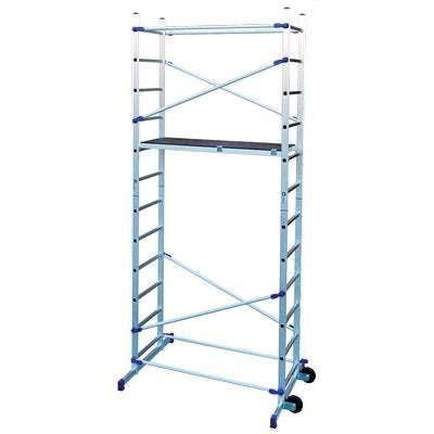 TRABATTELLO CLIC FACAL - ALLUMINIO CM 143X51 H. CM 236/365