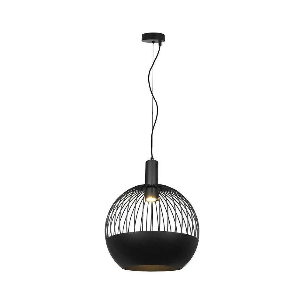 GU10 DECORATIVE HANGING PENDANT (D400*H350mm) MATT BLACK BODY