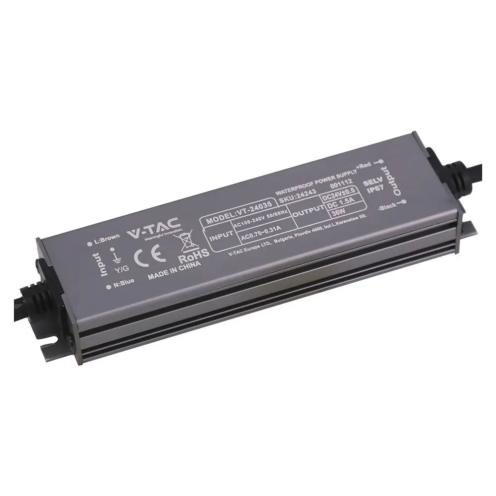 Power Supply - 36W 24V 1.5A IP67