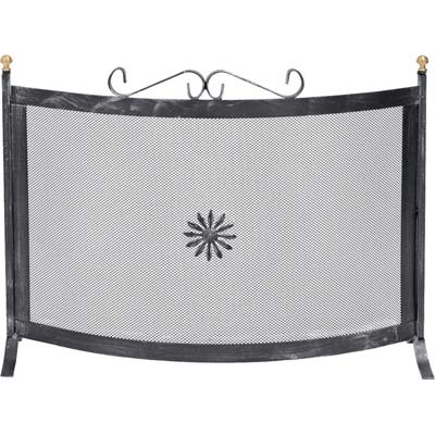 PARASCINTILLE CAMINO CURVO - FERRO BATTUTO + POMI OTTONE CM 70X50