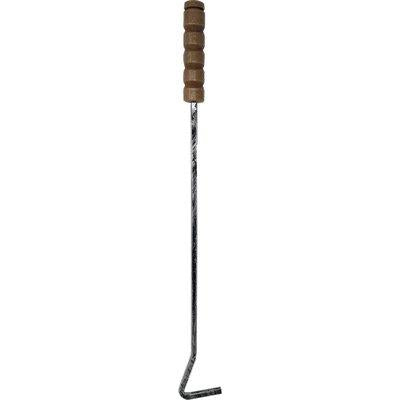 ATTIZZATOIO X CAMINO LUX - FERRO BATTUTO/LEGNO CM 60