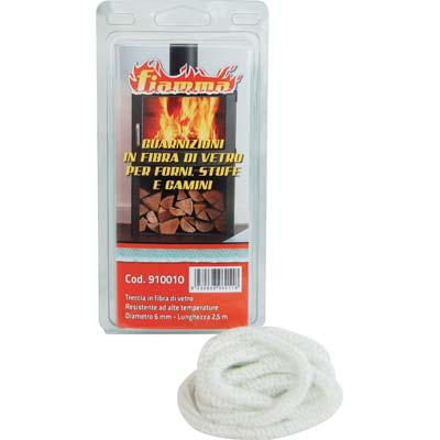 GUARNIZIONE TRECCIA X STUFA FIAMMA - MM 10 MT 2,5