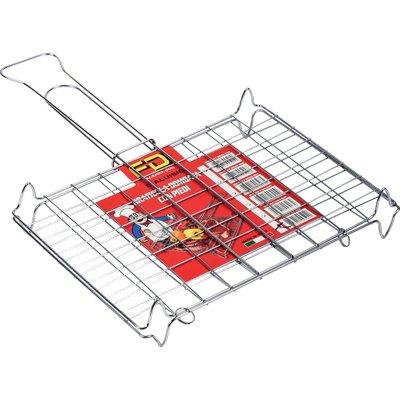 GRATICOLA BARBECUE A BARRE DOPPIA FD - ACCIAIO CROMATO CM 30X25