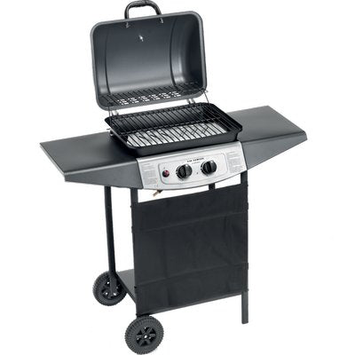 BARBECUE GAS DOUBLE COOKING SYSTEM 2 OMPAGRILL - FUOCHI 2 CM 98X43 H.CM 100 + ROCCIA LAVICA
