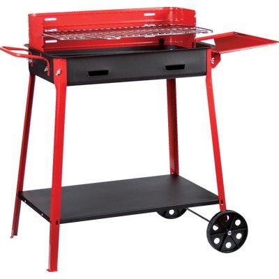 BARBECUE CARBONELLA MAXI + RUOTE FD - CM 60X40 H.CM 85