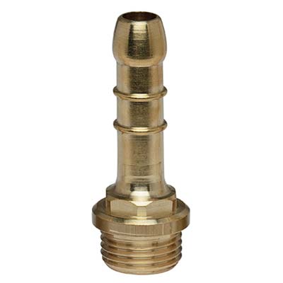 PORTAGOMMA METANO DRITTO FILETTO MASCHIO - OTTONE MM 14 1/2M