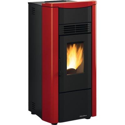 STUFA PELLET GIUSY PLUS EVO 2.0 EXTRAFLAME - BORDEAUX KW 7,5 CANALIZZATA MM 498X504 H.MM 1022