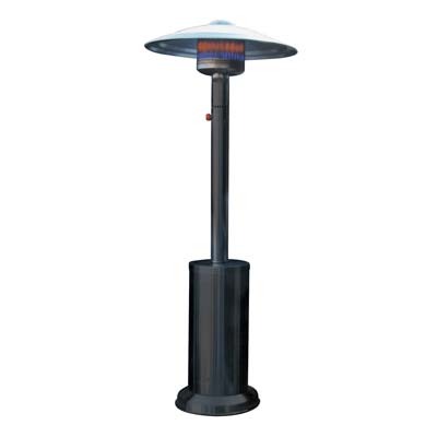 STUFA GAS GPL A FUNGO + RUOTE DOMUS - NERO KW 5/12