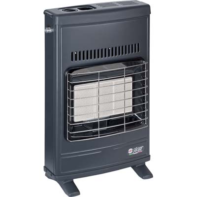STUFA GAS METANO INFRAROSSI A PARETE ECO 40 SICAR - GRIGIO WATT 4200 CM 43X15 H.CM 64