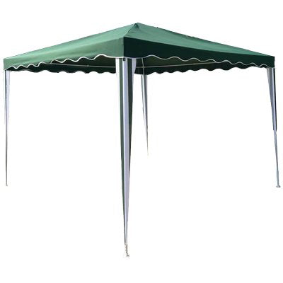 GAZEBO STANDARD POLY DOMUS - ACCIAIO/POLY VERDE MT 3X3
