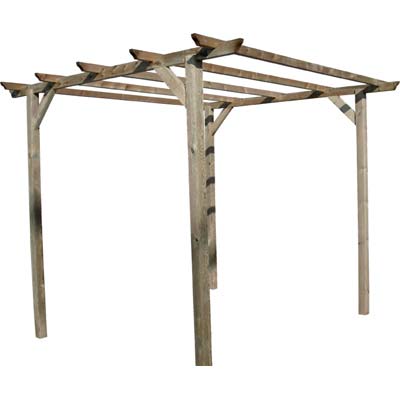 PERGOLA LEGNO EURO DOMUS - PINO IMPREGNATO MT 3X3 H.MT 2,5