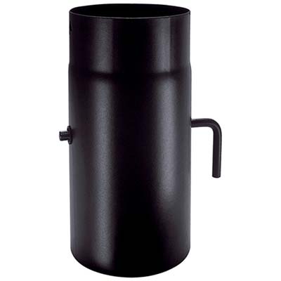 TUBO LEGNA + SERRANDA PLUS NERO OPACO SAVE - CM 12 H.CM 25