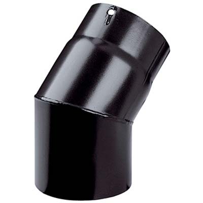 GOMITO LEGNA 45° PLUS NERO OPACO SAVE - CM 15