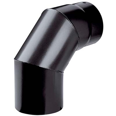 GOMITO LEGNA 90° PLUS NERO OPACO SAVE - CM 15