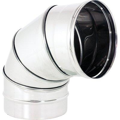 GOMITO INOX AISI 316 90° GIREVOLE - CM 20