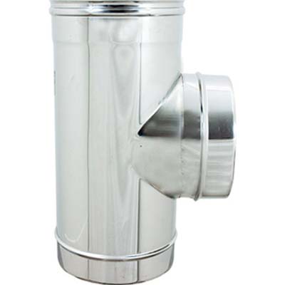 TUBO A TEE 90° MMF ACCIAIO INOX AISI 304 - CM 12 MMF