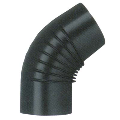 GOMITO LEGNA 45° CLASSIC NERO OPACO SAVE - CM 12