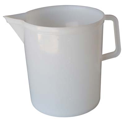 BOCCALE GRADUATO STEFANPLAST - PP BIANCO LT 5